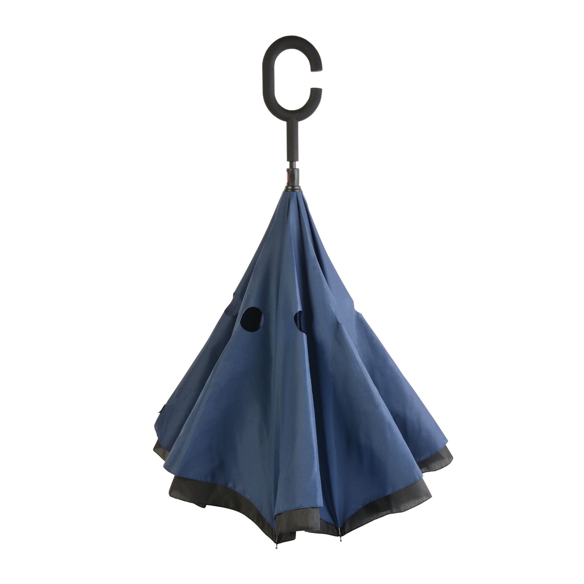 Carica l'immagine nel visualizzatore di Gallery, ombrelli classici personalizzati in poliestere colore nero-blu_nero 1191218 DET05