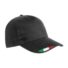 Carica l'immagine nel visualizzatore di Gallery, cappellini personalizzati in cotone colore nero_nero 1192020 VAR01