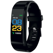 Carica l'immagine nel visualizzatore di Gallery, bracciali activity tracker personalizzati in plastica colore nero_nero 1192162 VAR01