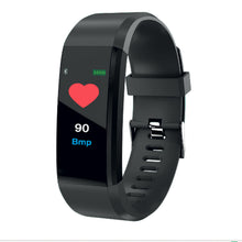 Carica l'immagine nel visualizzatore di Gallery, bracciali activity tracker personalizzati in plastica colore nero_nero 1192162 DET02