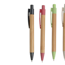 Carica l'immagine nel visualizzatore di Gallery, biro ecologiche personalizzate in bamboo colore nero_nero 1192528 DET01