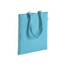 Carica l'immagine nel visualizzatore di Gallery, shopper stampate con logo in cotone riciclato colore celeste_azzurro 1192839 VAR04