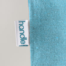 Carica l'immagine nel visualizzatore di Gallery, shopper stampate con logo in cotone riciclato colore celeste_azzurro 1192839 DET03