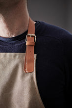 Carica l'immagine nel visualizzatore di Gallery, grembiuli e cappelli chef pubblicitari in cotone, pu colore marrone_marrone 1293932 DET09