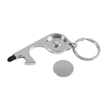 Carica l'immagine nel visualizzatore di Gallery, portachiavi stampati con logo in metallo colore argento_argento 1193618 DET02