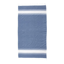 Carica l'immagine nel visualizzatore di Gallery, teli mare personalizzati in cotone riciclato colore blu_blu 1194123 DET01