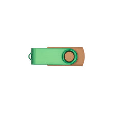Carica l'immagine nel visualizzatore di Gallery, chiavette USB personalizzate in paglia 50% colore verde_verde 1194171 DET01