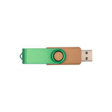 Carica l'immagine nel visualizzatore di Gallery, chiavette USB personalizzate in paglia 50% colore verde_verde 1194171 DET02