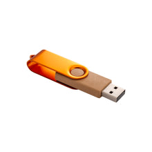 Carica l'immagine nel visualizzatore di Gallery, chiavette USB promozionali in paglia 50% colore arancione_arancione 1194171 DET03