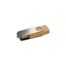 Carica l'immagine nel visualizzatore di Gallery, chiavette USB pubblicitarie in bamboo colore argento_argento 1194172 VAR01