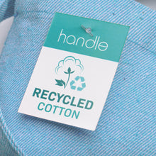 Carica l'immagine nel visualizzatore di Gallery, borse stampate con logo in cotone riciclato colore celeste_azzurro 1194829 DET02