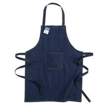 Carica l'immagine nel visualizzatore di Gallery, grembiuli e cappelli chef personalizzati in denim riciclato colore jeans_blu 1195124 VAR01