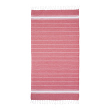Carica l'immagine nel visualizzatore di Gallery, teli mare personalizzabili in cotone colore rosso_rosso 1195140 DET02