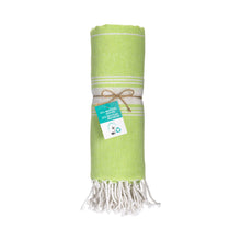 Carica l'immagine nel visualizzatore di Gallery, teli mare promozionali in cotone colore verde-mela_verde 1195140 DET01