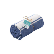 Carica l'immagine nel visualizzatore di Gallery, teli mare personalizzati in cotone riciclato colore royal_royal 1195141 VAR06