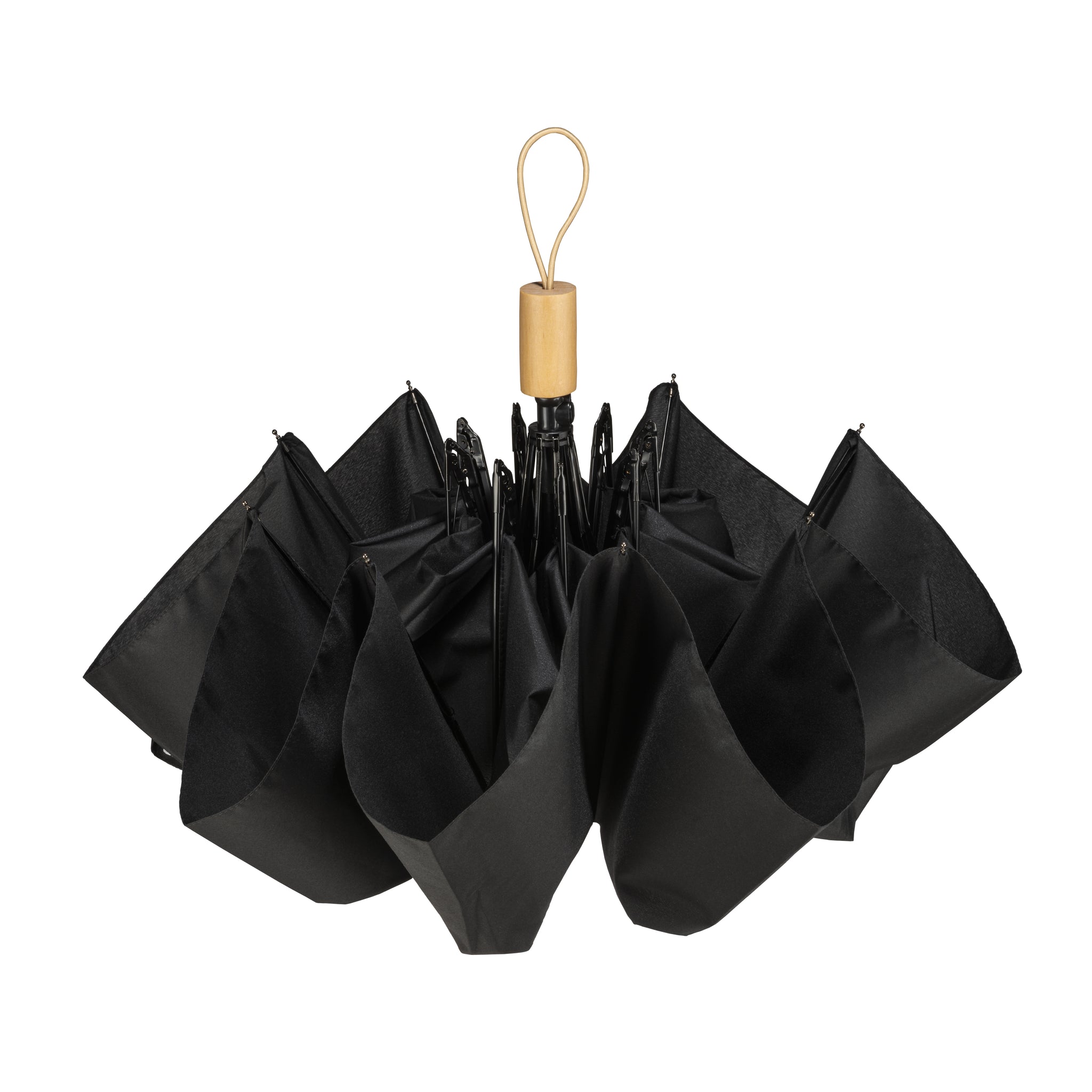 Carica l'immagine nel visualizzatore di Gallery, ombrelli pieghevoli personalizzati in rpet colore nero_nero 1195218 DET04