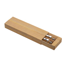 Carica l'immagine nel visualizzatore di Gallery, set scrittura personalizzati in bamboo colore naturale_naturale 1195520 VAR01