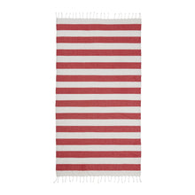 Carica l'immagine nel visualizzatore di Gallery, teli mare personalizzabili in cotone riciclato colore rosso_rosso 1196126 DET01