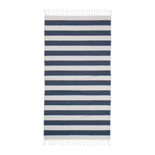 Carica l'immagine nel visualizzatore di Gallery, teli mare personalizzati in cotone riciclato colore blu_blu 1196126 DET01