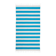 Carica l'immagine nel visualizzatore di Gallery, teli mare pubblicitari in cotone riciclato colore celeste_azzurro 1196126 DET01