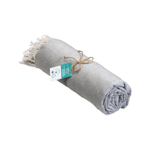 Carica l'immagine nel visualizzatore di Gallery, teli mare da personalizzare in cotone riciclato colore grigio_grigio 1196127 VAR02