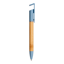 Carica l'immagine nel visualizzatore di Gallery, penne multifunzione e laser stampate con logo in bamboo colore celeste_azzurro 1196524 VAR02