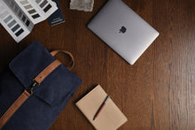 Carica l'immagine nel visualizzatore di Gallery, zaini porta PC personalizzati in canapa riciclato, poliestere colore blu-navy_blu 122323818 DET08