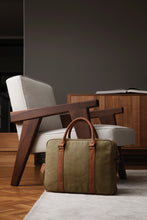 Carica l'immagine nel visualizzatore di Gallery, borse porta PC e documenti personalizzate in cotone riciclato colore verde_verde 12296940 DET07