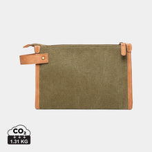 Carica l'immagine nel visualizzatore di Gallery, pochette e beauty case personalizzate in canapa riciclato, poliestere colore verde_verde 12296941 DET01