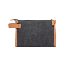 Carica l'immagine nel visualizzatore di Gallery, pochette e beauty case personalizzate in canapa riciclato, poliestere colore nero_nero 12296941 DET02