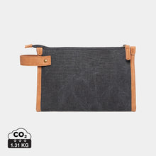 Carica l'immagine nel visualizzatore di Gallery, pochette e beauty case personalizzate in canapa riciclato, poliestere colore nero_nero 12296941 DET01