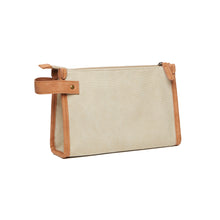 Carica l'immagine nel visualizzatore di Gallery, pochette e beauty case personalizzate in canapa riciclato, poliestere colore greige_grigio 12296941 DET03