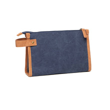 Carica l'immagine nel visualizzatore di Gallery, pochette e beauty case personalizzate in canapa riciclato, poliestere colore blu-navy_blu 12296941 DET03