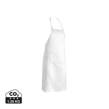 Carica l'immagine nel visualizzatore di Gallery, grembiuli e cappelli chef da personalizzare in cotone riciclato colore bianco_bianco 121698001 DET01