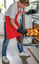 Carica l'immagine nel visualizzatore di Gallery, grembiuli e cappelli chef personalizzabili in cotone riciclato colore rosso-ciliegia_rosso 121698001 DET06