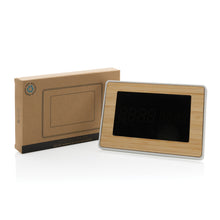 Carica l'immagine nel visualizzatore di Gallery, orologi da tavolo e stazioni meteo pubblicitari in abs riciclato, fsc® bambù colore marrone_marrone 121699648 DET07