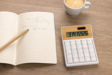 Carica l'immagine nel visualizzatore di Gallery, accessori da scrivania pubblicitari in abs riciclato, fsc® bambù colore marrone_marrone 121699668 DET06