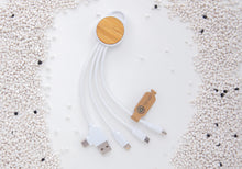 Carica l'immagine nel visualizzatore di Gallery, accessori per caricabatterie da personalizzare in tpe riciclato, fsc® bambù colore bianco_bianco 121701964 DET07