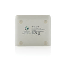 Carica l'immagine nel visualizzatore di Gallery, caricabatteria wireless da personalizzare in abs riciclato, fsc® bambù colore bianco_bianco 121702558 DET09