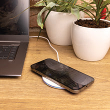 Carica l'immagine nel visualizzatore di Gallery, caricabatteria wireless da personalizzare in abs riciclato, tpe riciclato colore bianco_bianco 121702560 DET09