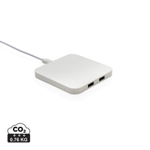 Carica l'immagine nel visualizzatore di Gallery, caricabatteria wireless da personalizzare in abs riciclato colore bianco_bianco 121702563 DET01