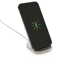 Carica l'immagine nel visualizzatore di Gallery, caricabatteria wireless da personalizzare in abs riciclato colore bianco_bianco 121702569 DET03