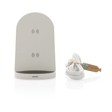 Carica l'immagine nel visualizzatore di Gallery, caricabatteria wireless da personalizzare in abs riciclato colore bianco_bianco 121702569 DET04