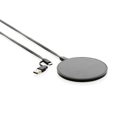 Carica l'immagine nel visualizzatore di Gallery, caricabatteria wireless personalizzati in abs riciclato, tpe riciclato colore nero_nero 121702583 DET02