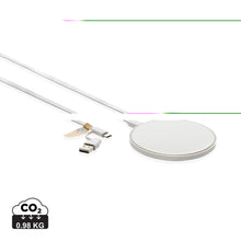Carica l'immagine nel visualizzatore di Gallery, caricabatteria wireless da personalizzare in abs riciclato, tpe riciclato colore bianco_bianco 121702583 DET01