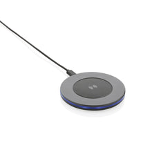 Carica l'immagine nel visualizzatore di Gallery, caricabatteria wireless da personalizzare in alluminio riciclato, abs riciclato colore grigio_grigio 121702584 DET02