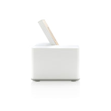 Carica l'immagine nel visualizzatore di Gallery, caricabatteria wireless da personalizzare in bambù, abs colore bianco_bianco 121702604 DET06