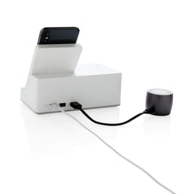 Carica l'immagine nel visualizzatore di Gallery, caricabatteria wireless da personalizzare in bambù, abs colore bianco_bianco 121702604 DET09