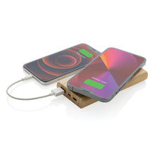Carica l'immagine nel visualizzatore di Gallery, power bank pubblicitari in fsc® bambù colore marrone_marrone 121703952 DET04