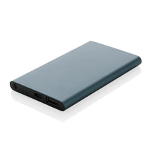 Carica l'immagine nel visualizzatore di Gallery, power bank personalizzati in lega di alluminio riciclato, abs riciclato colore blu_blu 121703959 DET02